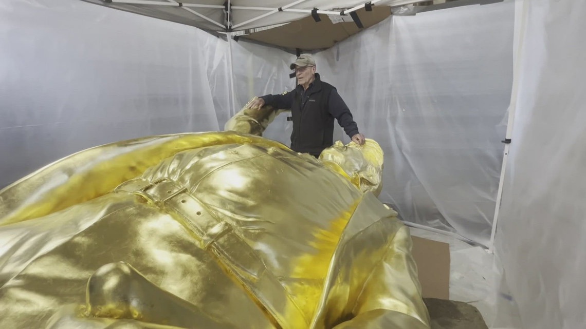15-foot Trump statue sits in Zanesville awaiting installation, final payment