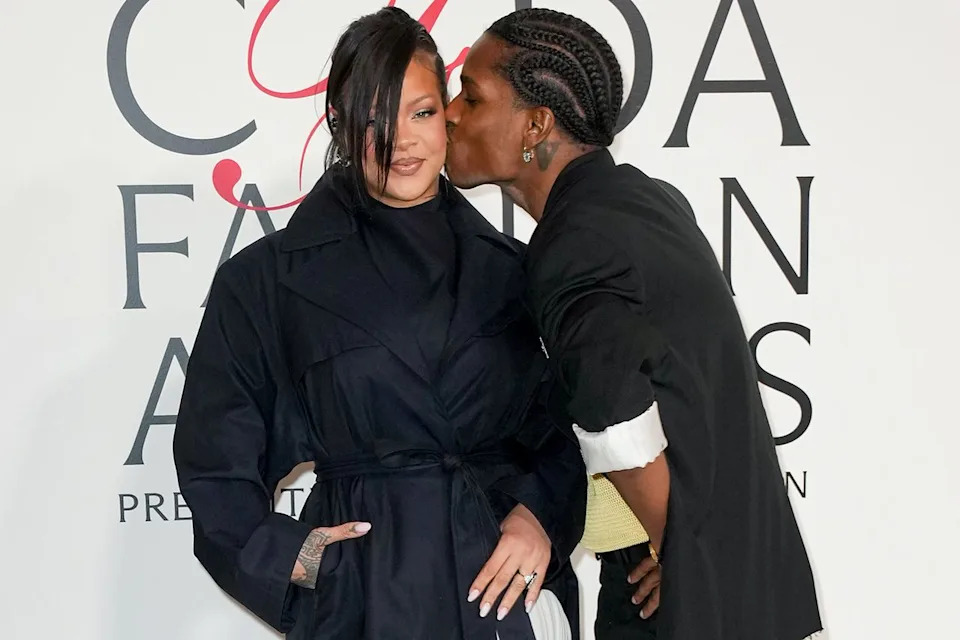 Rihanna and A$AP Rocky at the 2025 CFDA Fashion Awards in New York City in November 2025 John Nacion/Variety via Getty 