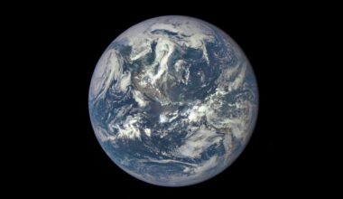 The Deep Space Climate Observatory (DSCOVR) satellite captured its first view of the entire sunlit side of Earth from one million miles away on July 6, 2015.