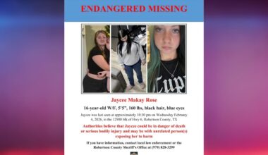 Authorities say missing teen from Robertson County could be in danger