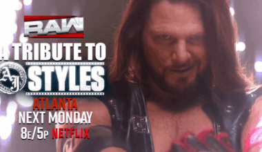 WWE will pay tribute to AJ Styles on Raw next week