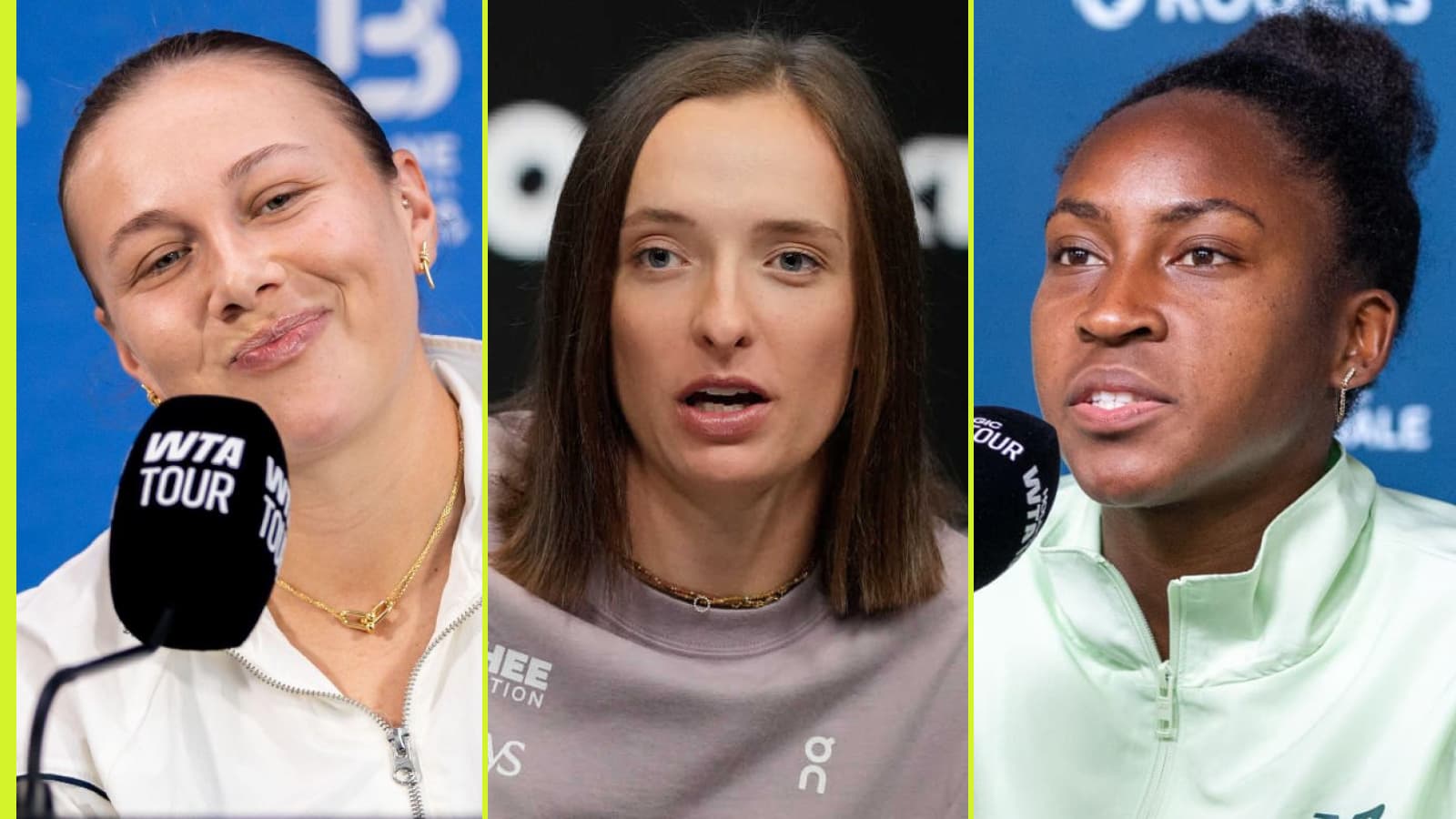 Iga Swiatek, Coco Gauff, Amanda Anisimova speak out on controversial proposed rule change