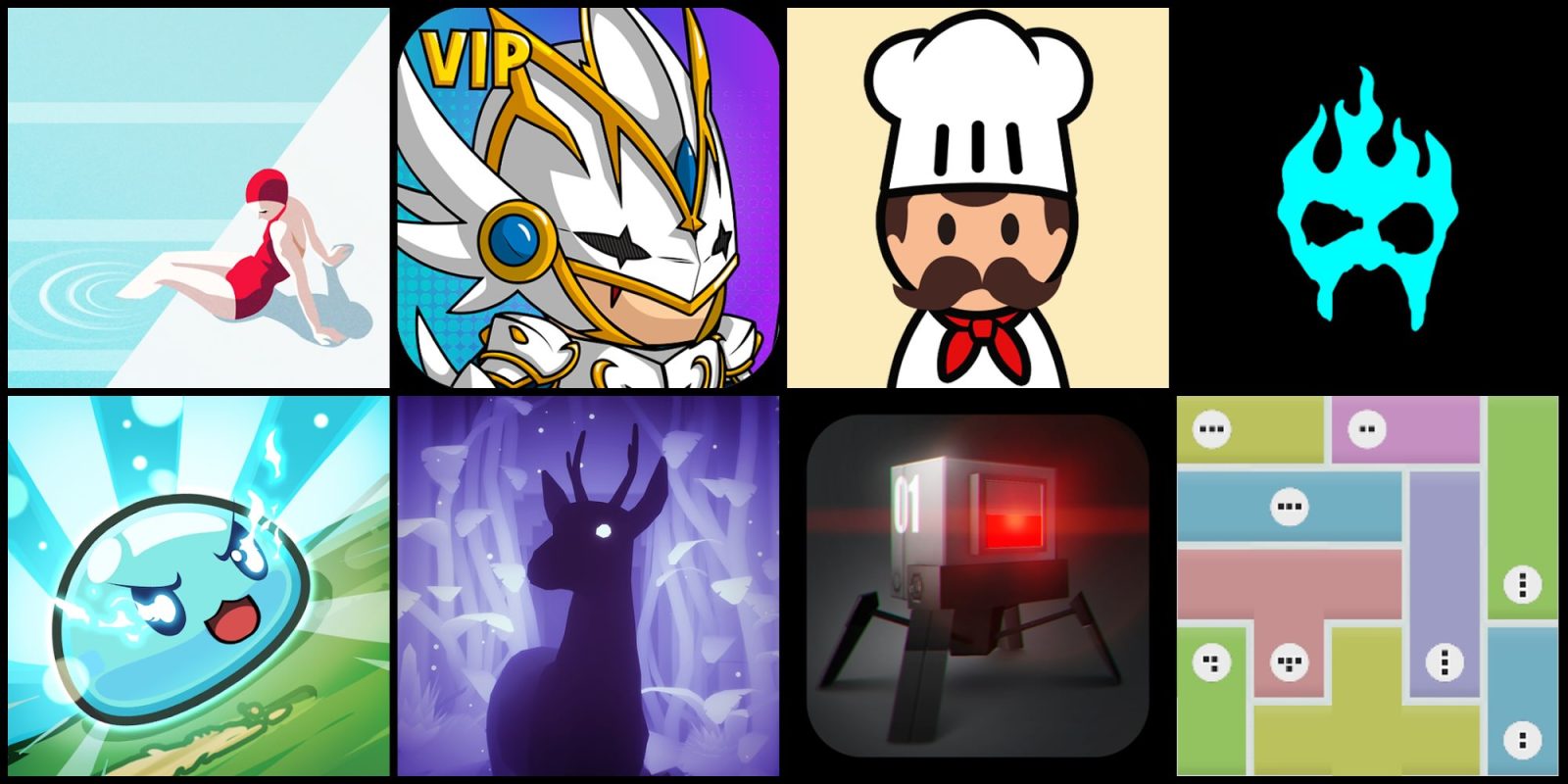 A collage of images of characters and animals