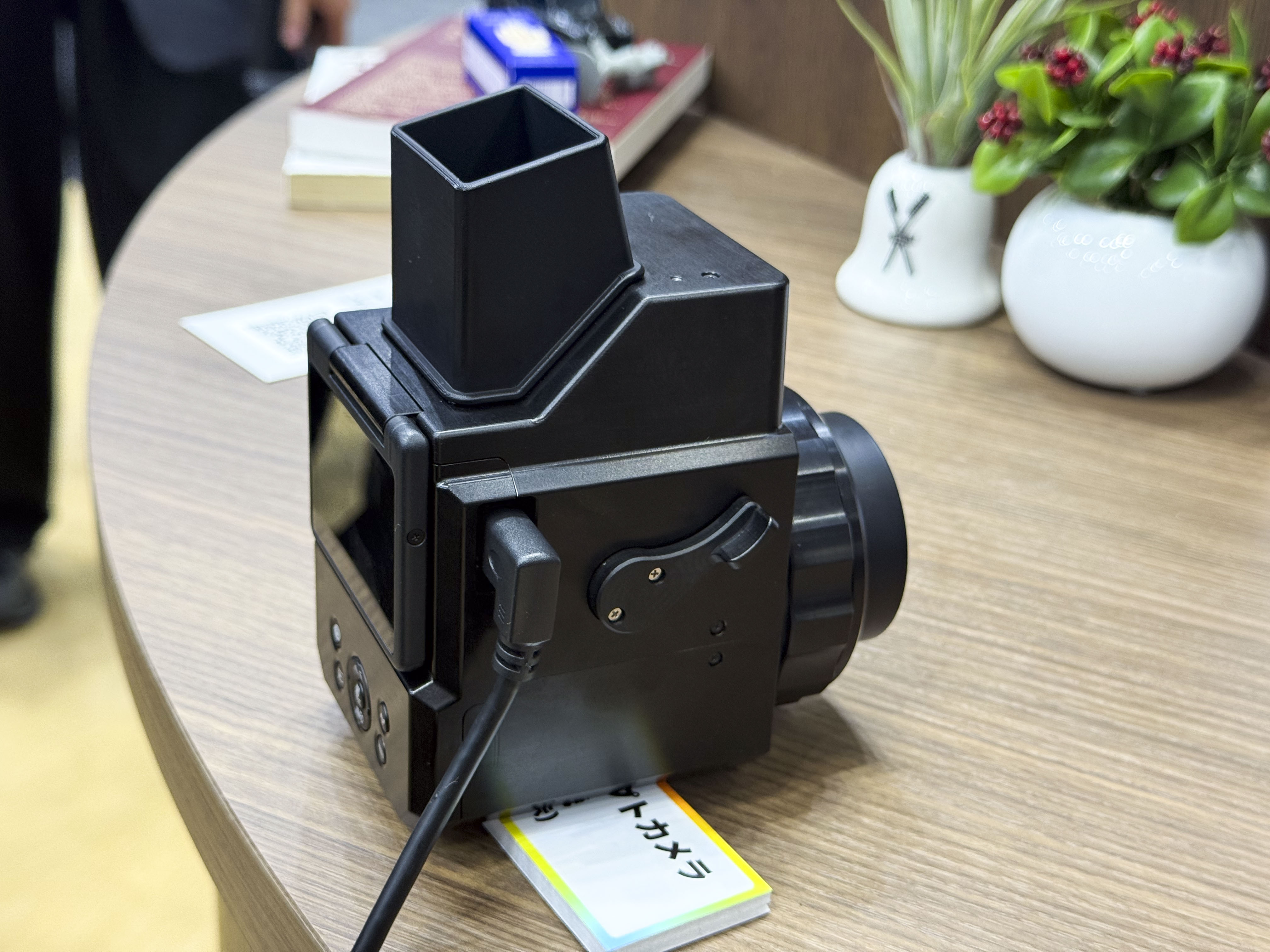 Canon's Analog Concept Camera on the display stand at the CP+ 2026 show