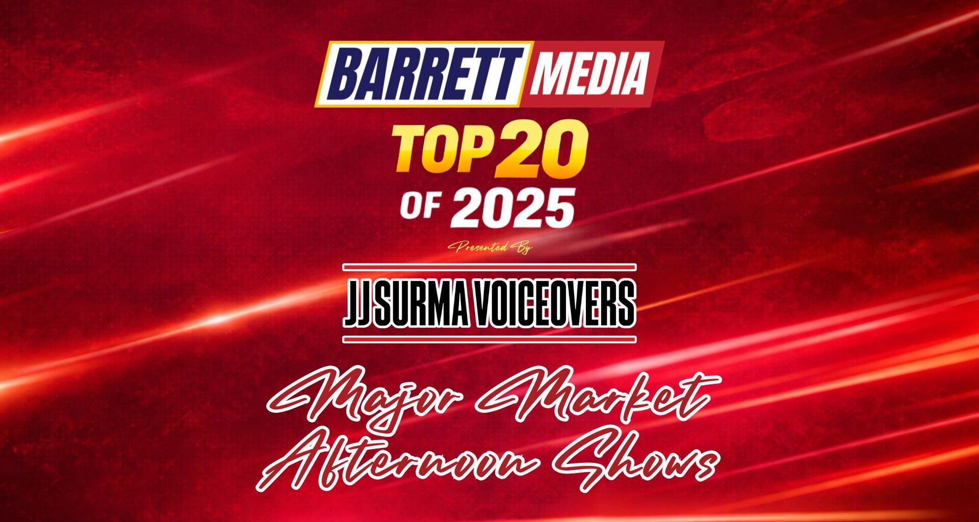 Barrett Media’s Top 20 Major Market News/Talk Radio Afternoon Shows of 2025