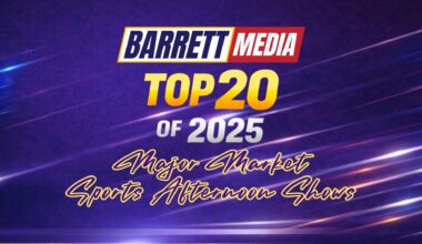 Barrett Media’s Top 20 Major Market Sports Radio Afternoon Shows of 2025