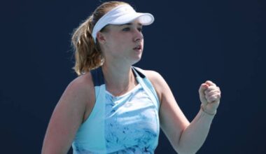 Blinkova falls surprisingly in the early stages in Ostrava.