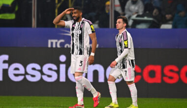 PARMA, ITALY - FEBRUARY 01: Bremer of Juventus celebrates scoring his team