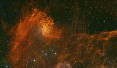 Astrophotographer captures the 'Flaming Star Nebula' ablaze in deep-space (photo)