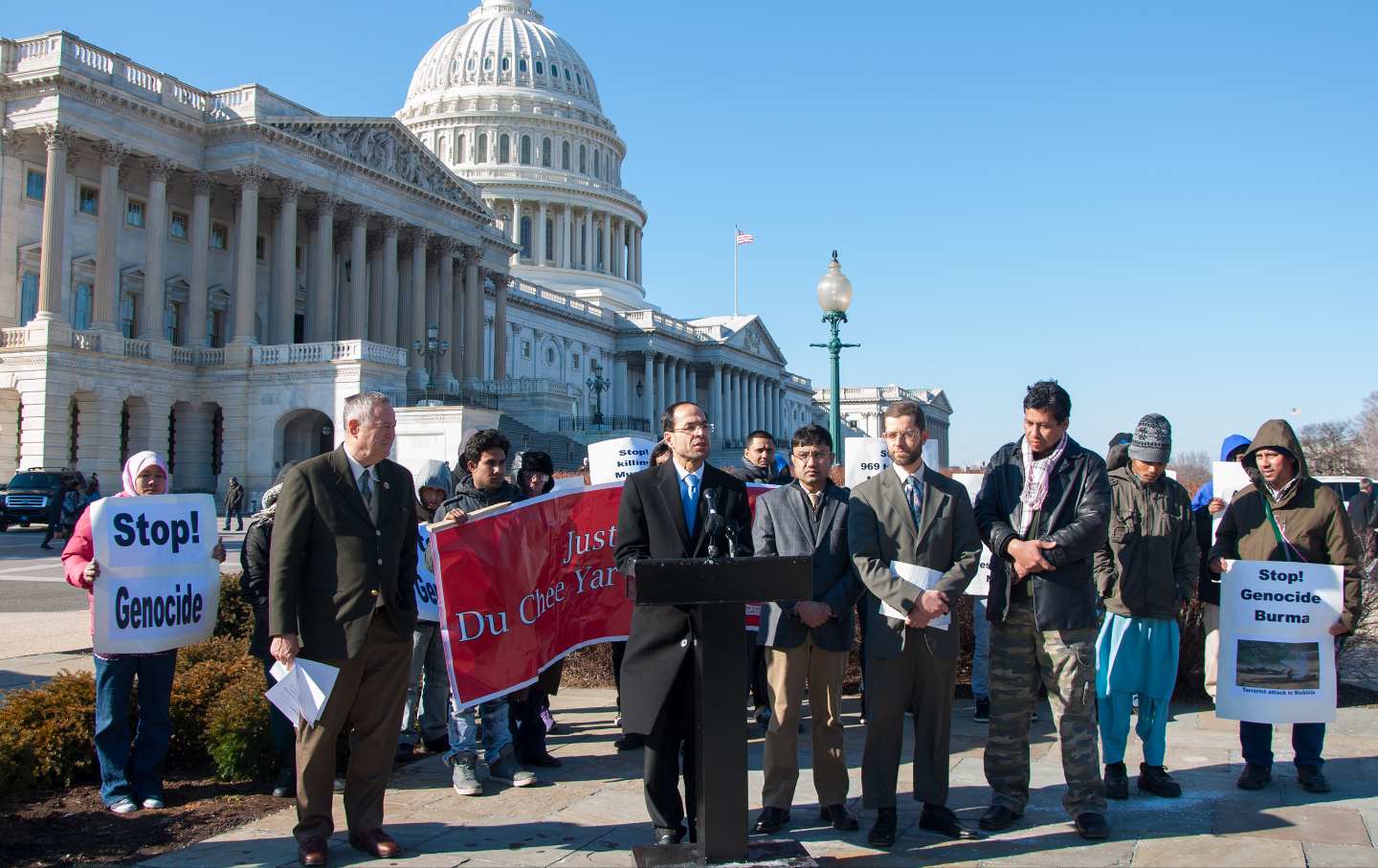 A press conference held by the Council on American–Islamic Relations.