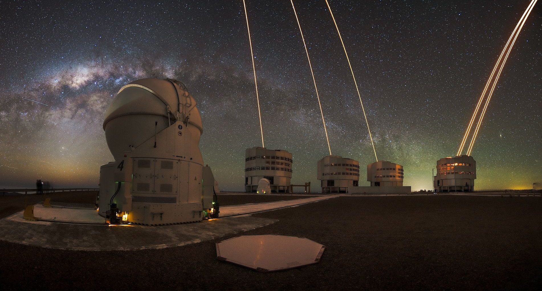 Lasers beam 'artificial stars' above Chile photo of the day for Feb. 17, 2026