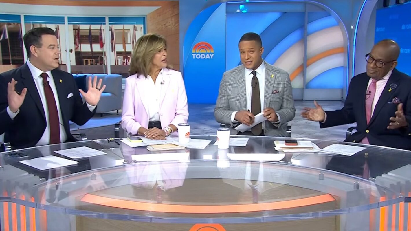 Carson Daly, Hoda Kotb, Craig Melvin, and Al Roker on the February 27, 2026, episode of NBC