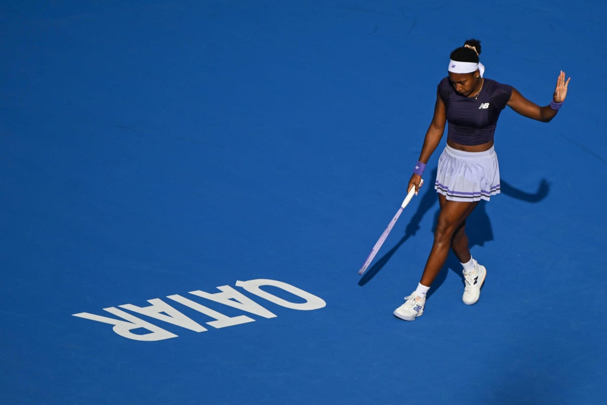 Coco Gauff’s forehand unravels again in Qatar Open defeat to Elisabetta Cocciaretto