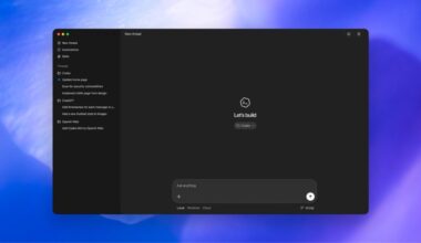 A screenshot of a simple panel, with conversations listed on the left