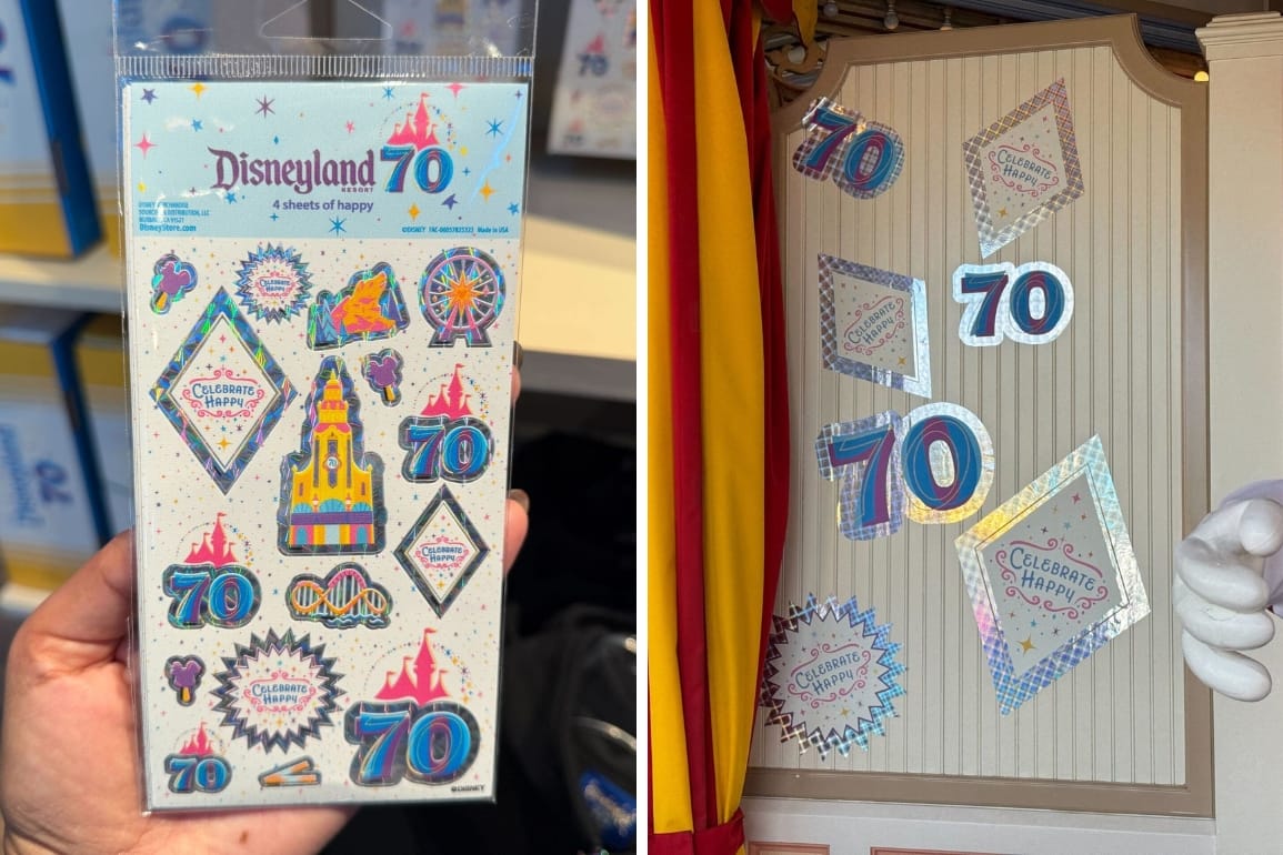 Toy Story Midway Mania-Inspired Disneyland 70th Anniversary Holographic Sticker Sheets