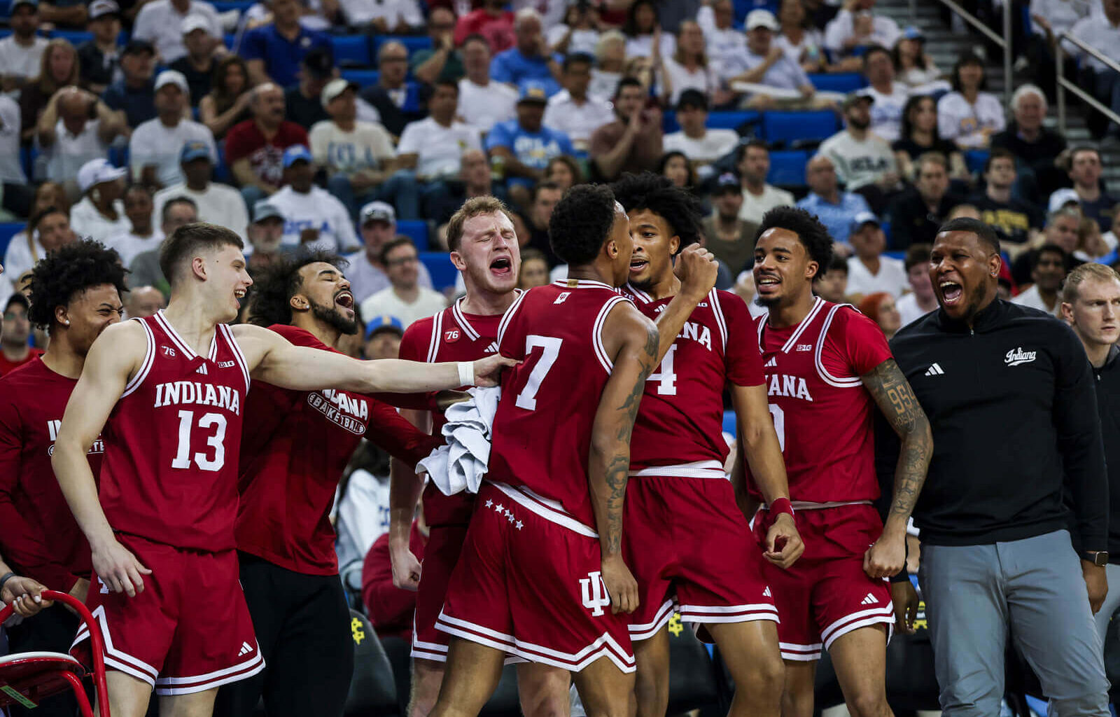 "They left it all out there": IU basketball displays character, grit in double overtime win at UCLA - Inside the Hall