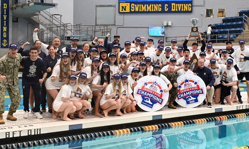 U.S. Naval Academy Men and Women Capture 2026 Patriot League Swimming and Diving Titles (2.21.26)