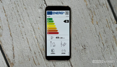 EU smartphone energy label showing Pixel 9 Pro XL