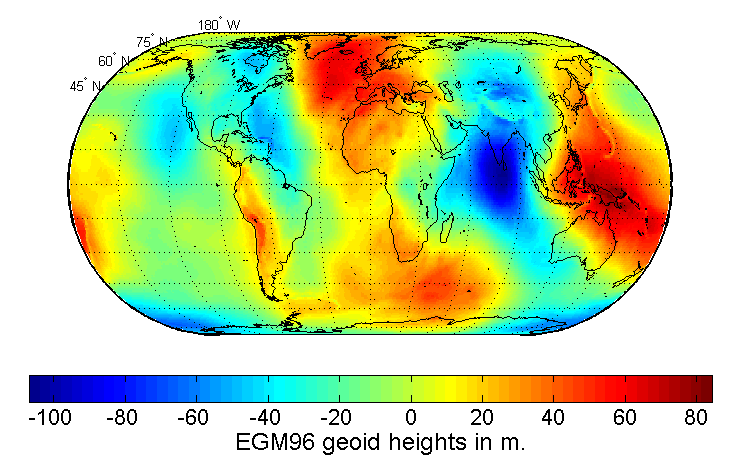 Earth Gravitational Model 1996 Geoid