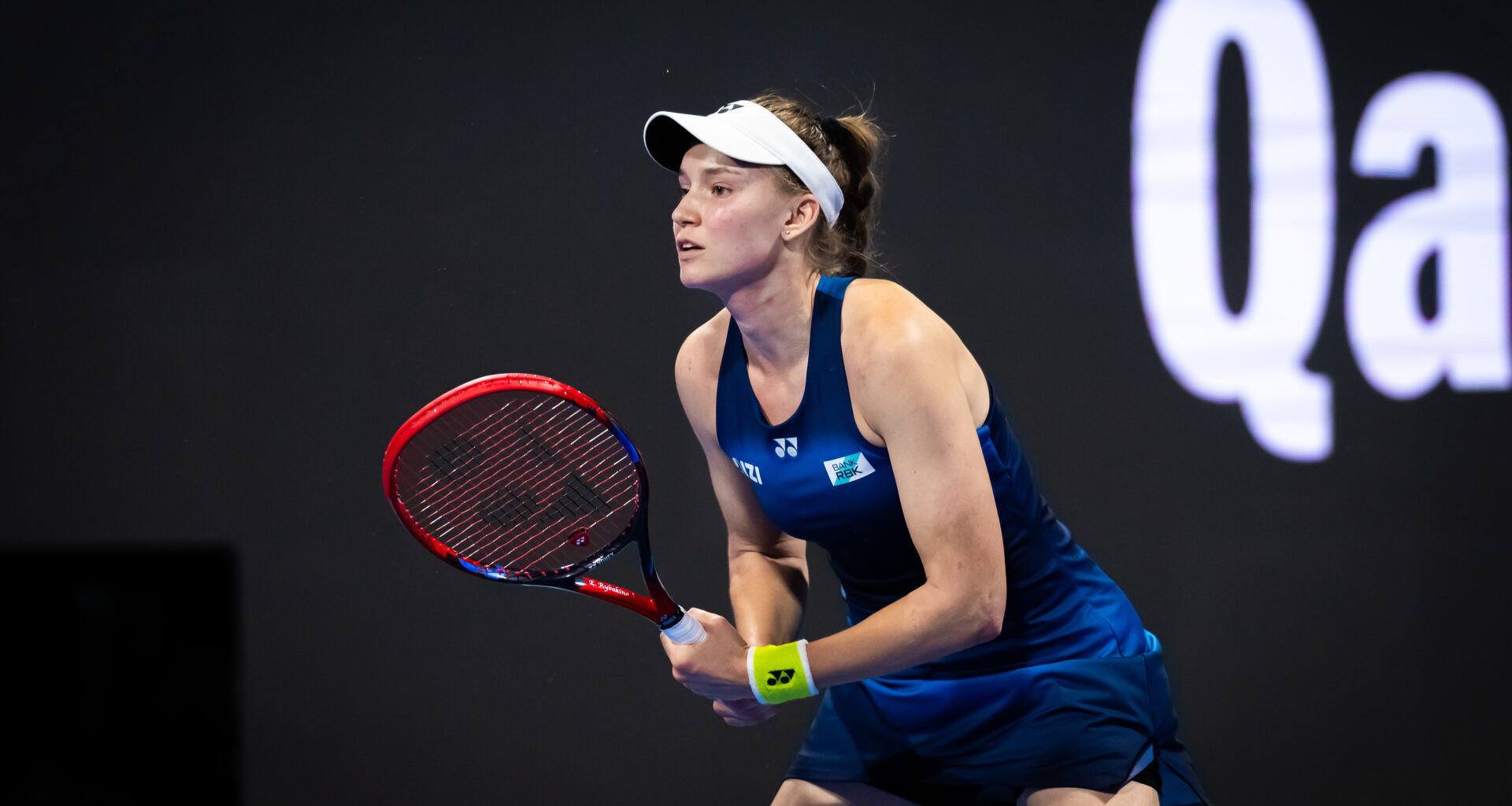Rybakina earns milestone victory over Wang Xinyu to reach Doha third round - WTA Tennis