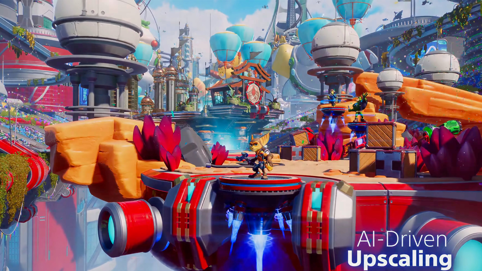 PSSR on PS5 Pro in Ratchet &amp; Clank: Rift Apart