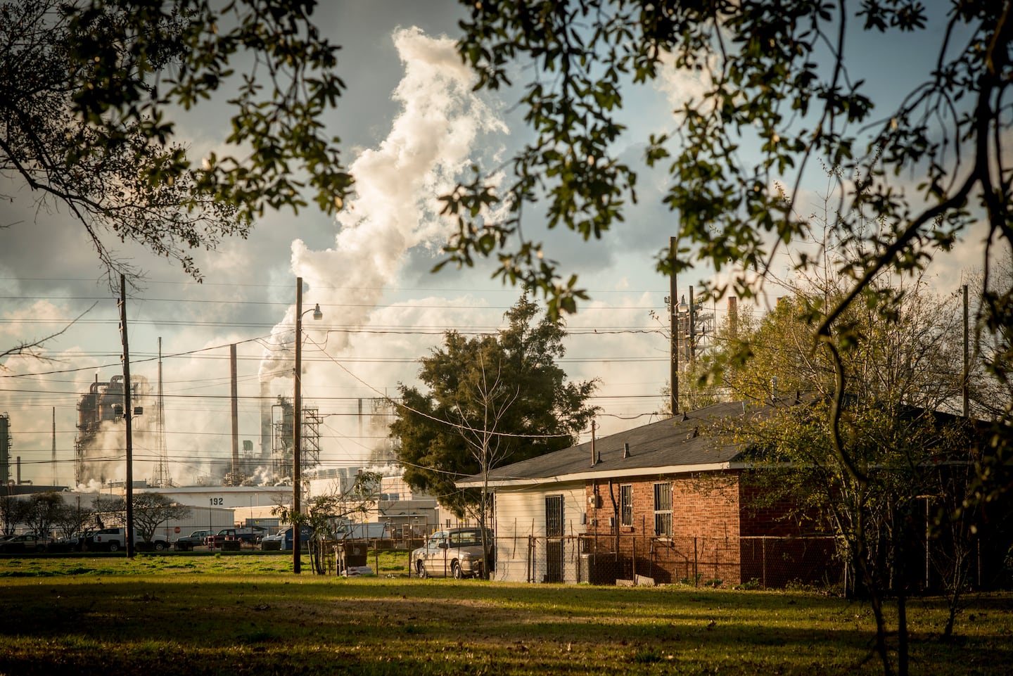 A home near an ExxonMobil refinery in Baton Rouge, La., in 2019.