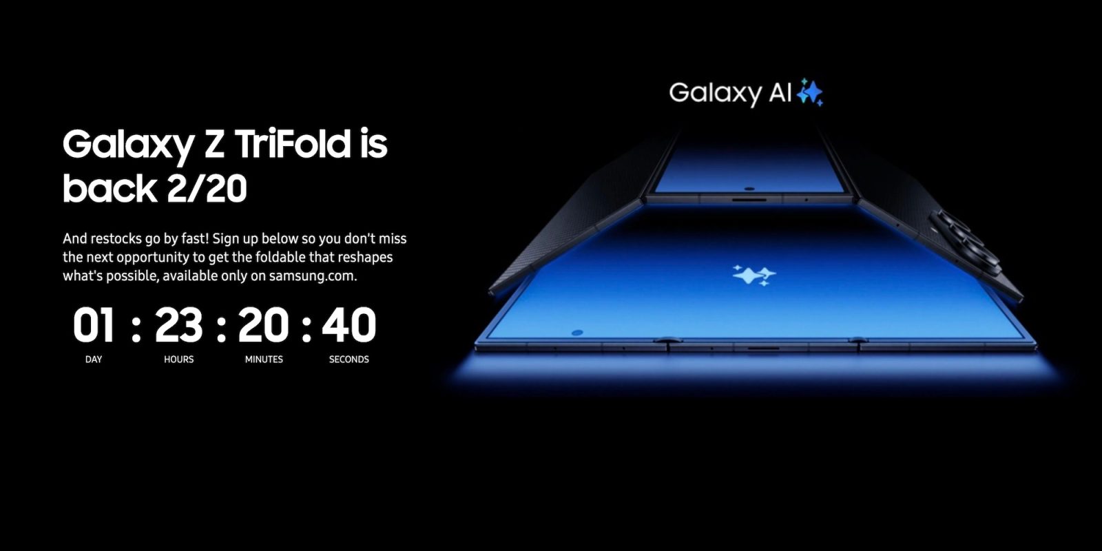 A rectangular blue and black device