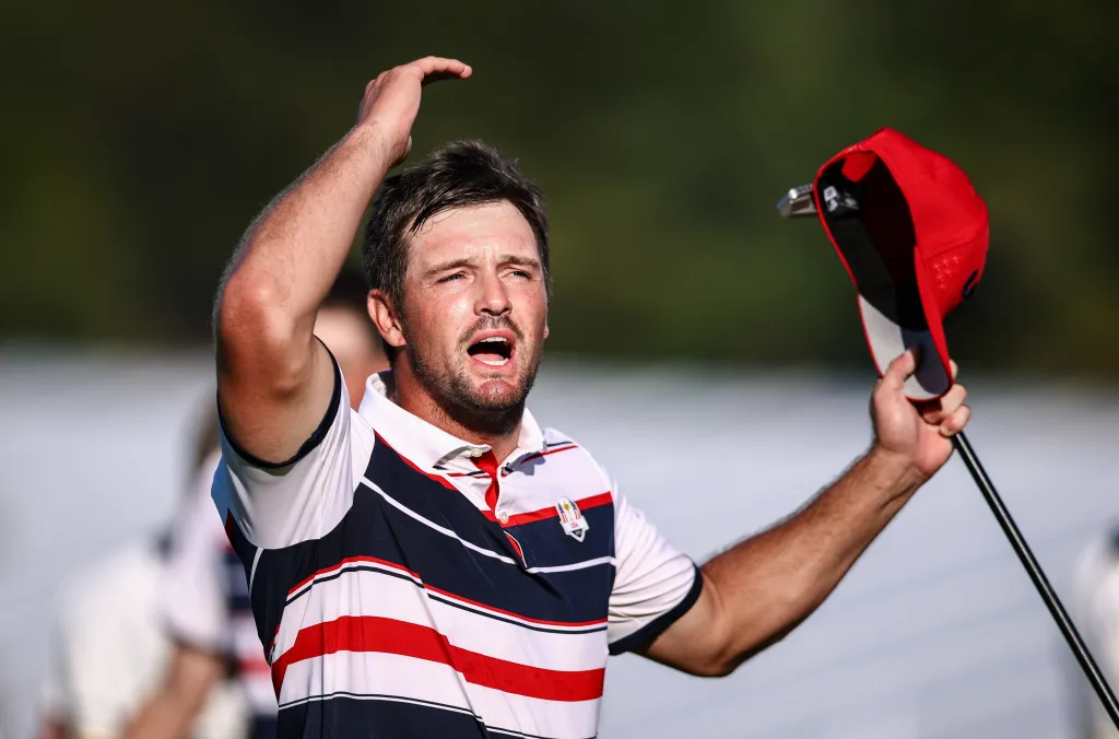 Bryson DeChambeau during the Ryder Cup on Sept. 28, 2025.