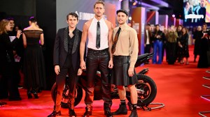 LONDON, ENGLAND - OCTOBER 18: (L-R)  the "Pillion" Headline Gala at the 69th BFI London Film Festival at The Royal Festival Hall on October 18, 2025 in London, England. (Photo by Gareth Cattermole/Getty Images for BFI)