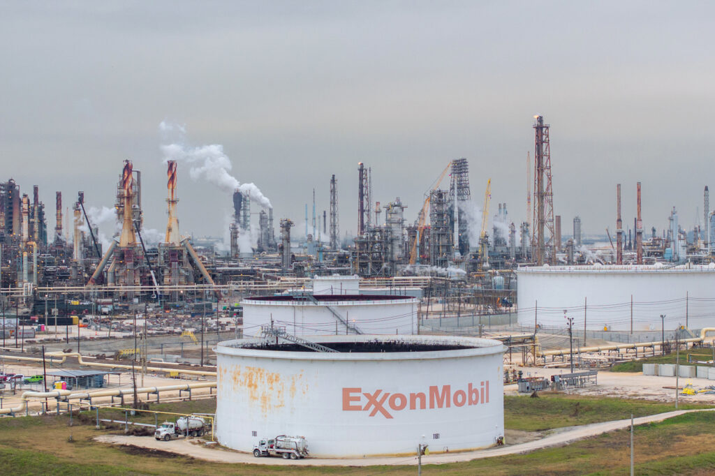 The ExxonMobil Baytown Refinery is seen on Jan. 13 in Texas. Credit: Brandon Bell/Getty Images