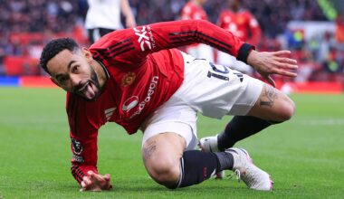 Patrick Dorgu and Lisandro Martinez react to Matheus Cunha's message after Manchester United win