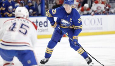 Rasmus Dahlin frustrated as Montreal fans dominate Sabres’ home loss: 3 thoughts