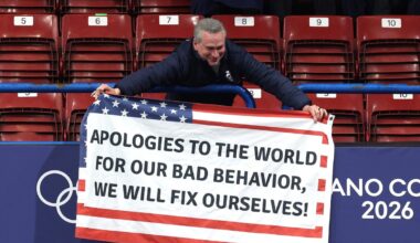 As political talk rages in Milan, U.S. athletes are answering for their country