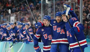 USA escapes Denmark in men’s Olympic hockey but Jeremy Swayman struggles