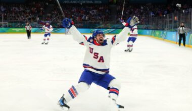 Red Wings’ Dylan Larkin reflects on Olympics win, criticism over call with Donald Trump