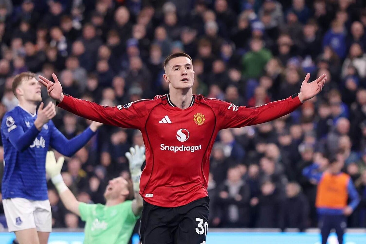 Everton 0 Man United 1: Sub Sesko scores again as Carrick run continues