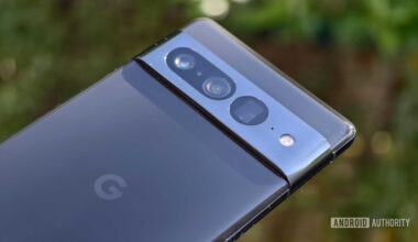 Google Pixel 7 Pro showing back cover