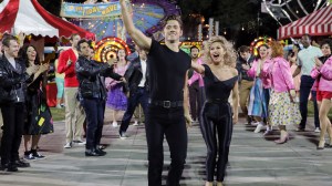 Aaron Tveit and Julianne Hough in 'Grease Live!'