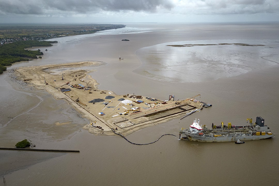 A BYD vessel docks at the Itajai port in Santa Catarina, Brazil.
