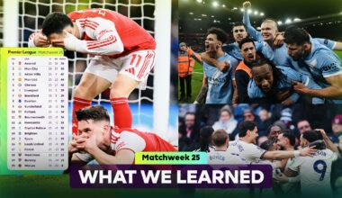 What we learned from Matchweek 25