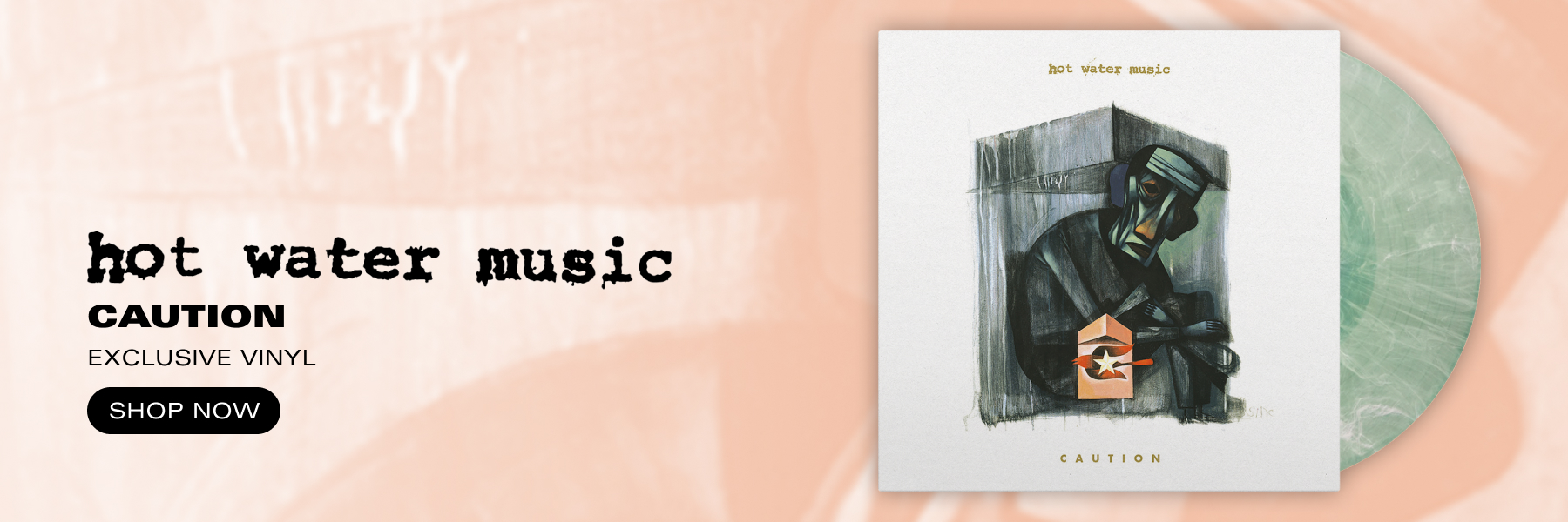 Hot Water Music Caution Banner