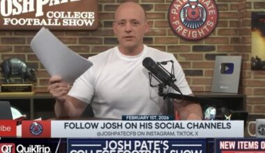 Josh Pate Lists Miami #6 on his Early Top 25