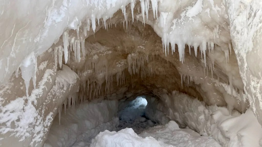 An ice cave