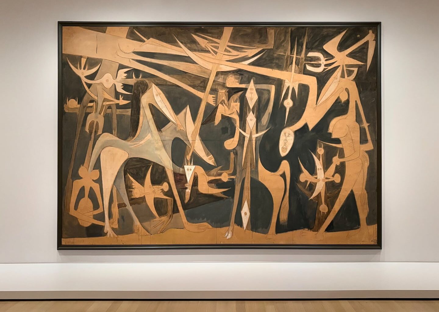 Wifredo Lam, "Grande Composition (Large Composition)," 1949. At the Museum of Modern Art's "Wifredo Lam: When I Don't Sleep, I Dream."