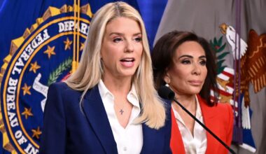 Attorney General Pam Bondi and U.S. Attorney for the District of Columbia Jeanine Pirro. (Alex WROBLEWSKI / AFP via Getty Images)