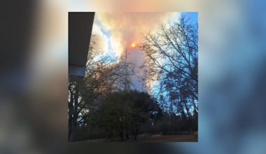 Blown tire believed to spark 120-acre Baker County wildfire amid severe drought conditions