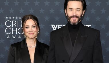 Kaley Cuoco says she and fiancé Tom Pelphrey sleep in separate beds