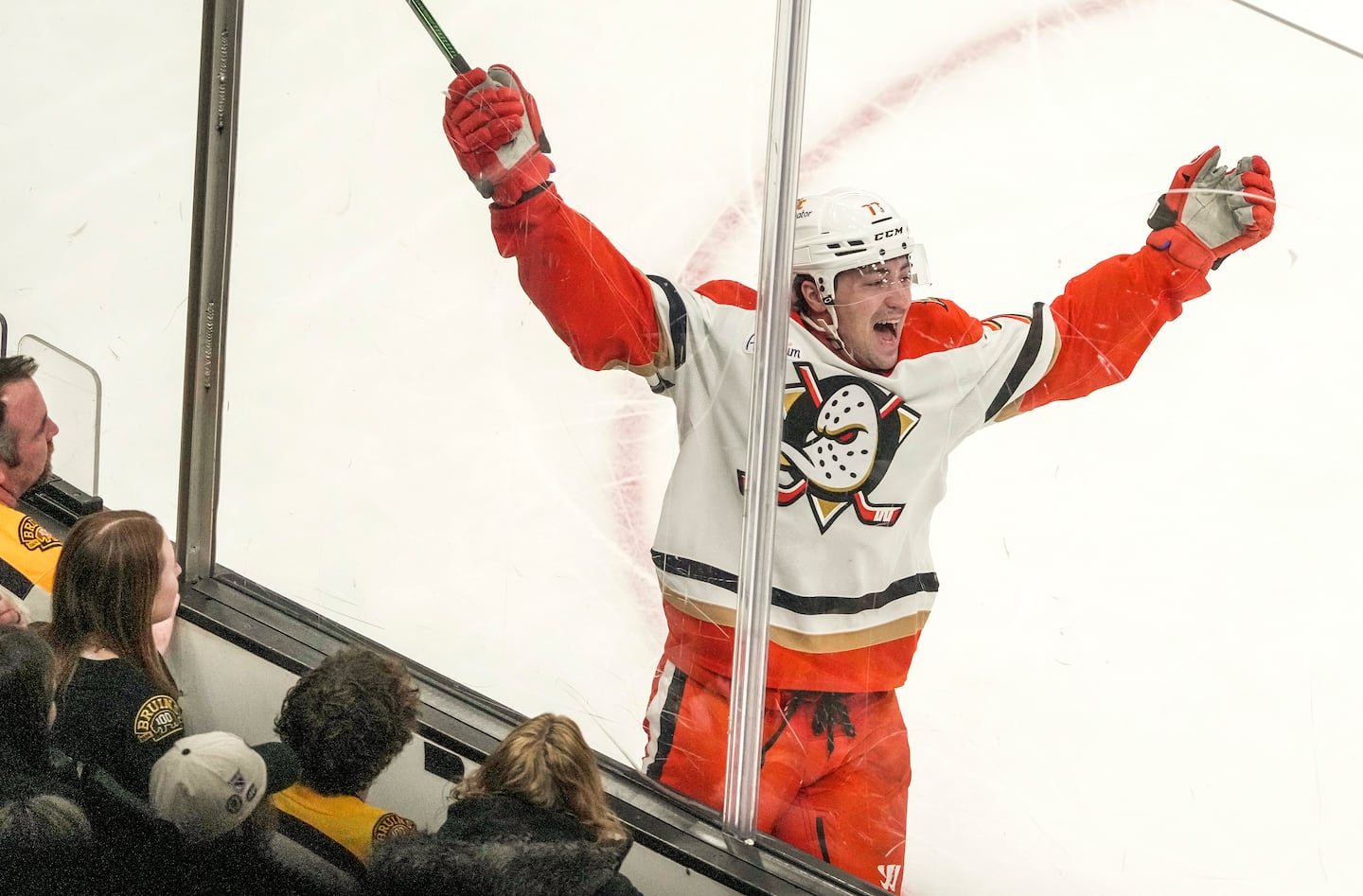 Frank Vatrano has three goals, three assists, and is a minus-10 in 38 games for the Ducks this season.