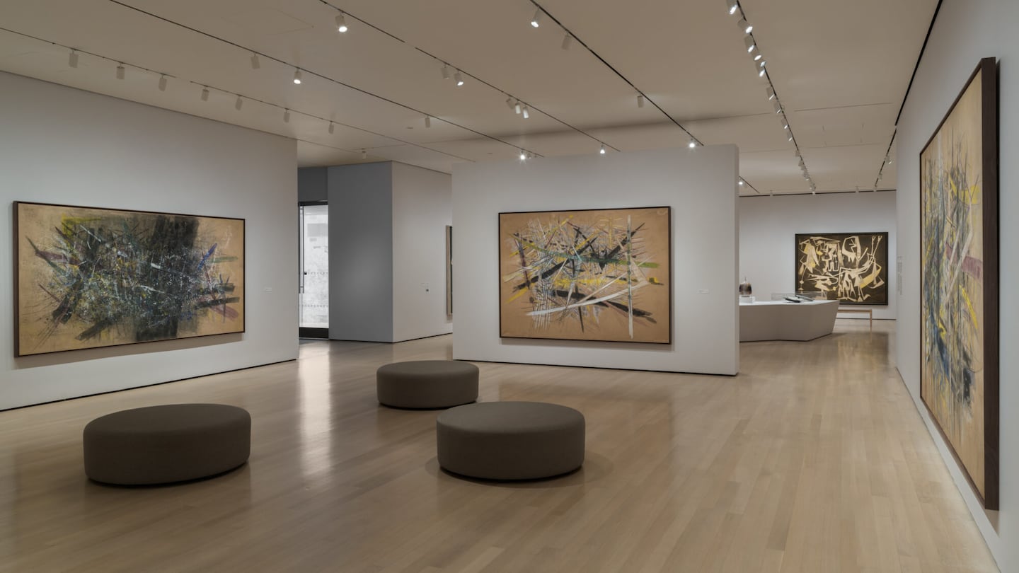 Installation view of "Wifredo Lam: When I Don't Sleep, I Dream," on view at the Museum of Modern Art in New York through April 11.