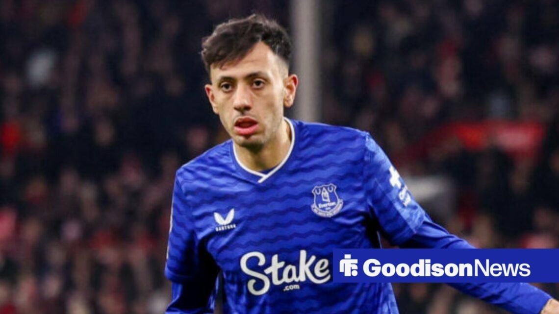 Dwight McNeil in an Everton shirt